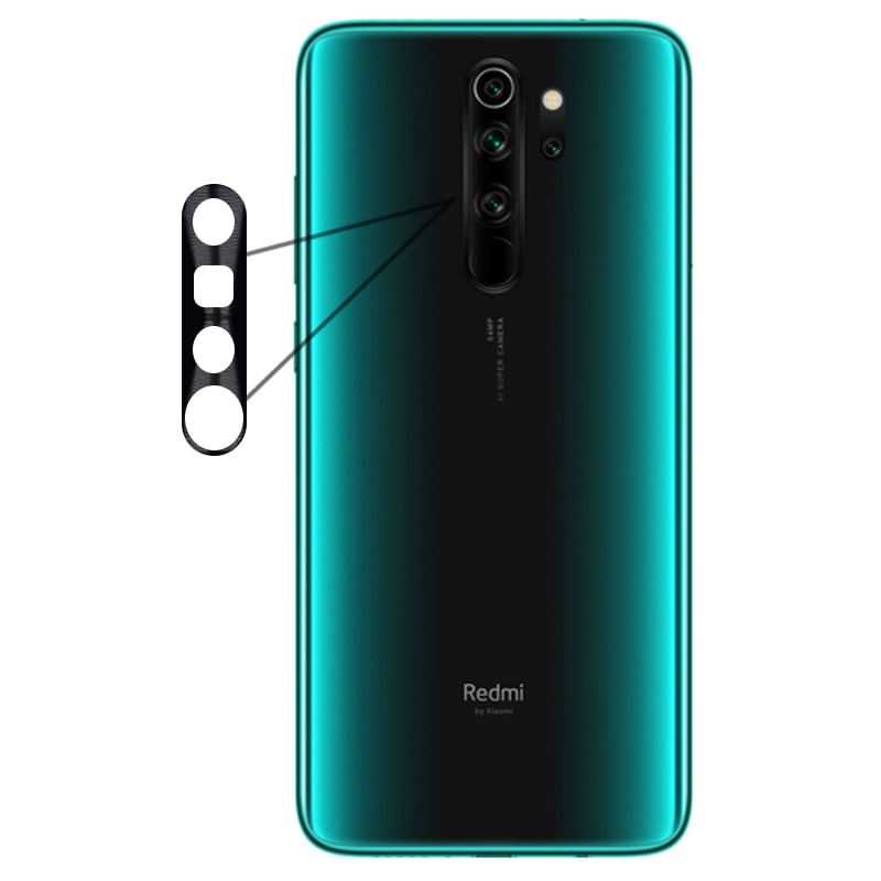 محافظ لنز فلزی برای دوربین Xiaomi Redmi Note 8 Pro مدل آلومینیومی با ضخامت 0.5 میلیمتر Alloy Cap Lens Camera