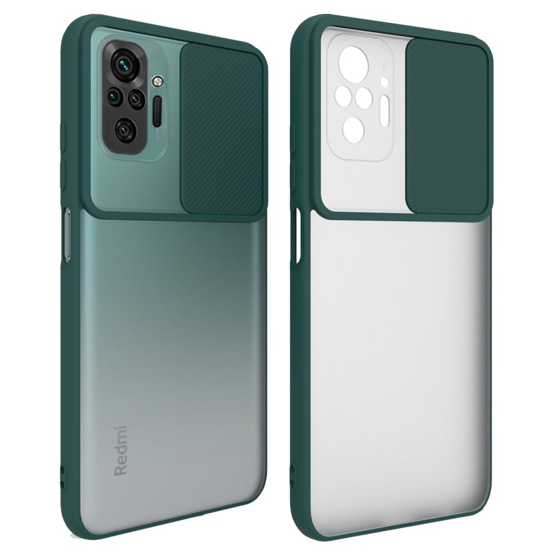 قاب محافظ مناسب برای گوشی Xiaomi Redmi Note 10 Pro / 10 Pro Max (2021) مدل ماکرو شیلد محافظ لنزدار طرح پشت مات