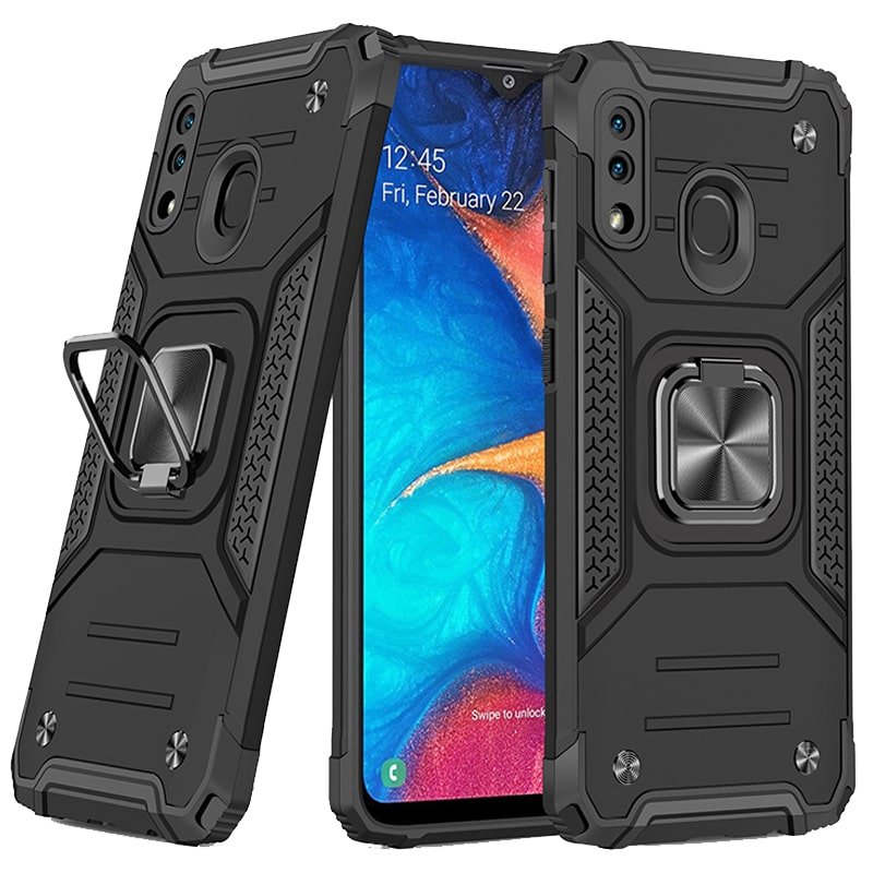 قاب اورجینال گوشی مناسب برای Samsung Galaxy A20 / A30 طرح دیفندر آرمور به همراه رینگ استند مگنتی مدل Ranger Phone