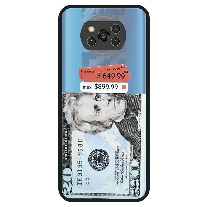 قاب هیبریدی پسرانه طرح بیست دلاری مناسب برای گوشی Xiaomi POCO X3 nfc / pro مدل پشت مات محافظ لنزدار مجهز به کپسولی ضربه گیر Hybrid Case Fantasy 20 Dollar