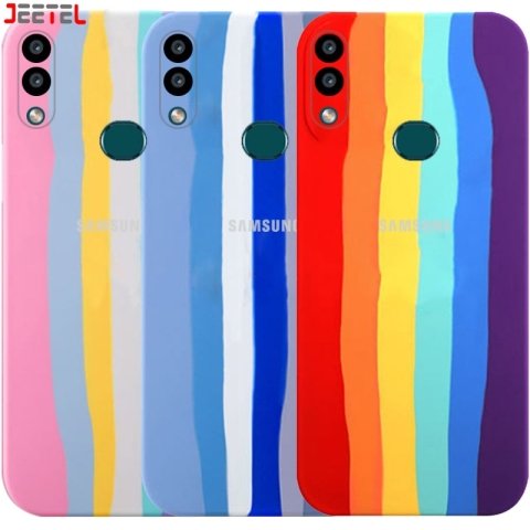 قاب سیلیکونی گوشی سامسونگ Samsung Galaxy A10S مدل رنگین کمانی (ویتنامی اصل)