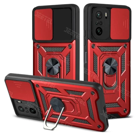 قاب کشویی بتمنی مدل آهنربایی هولدردار برای گوشی Xiaomi Poco F3 طرح اسلاید آرمور