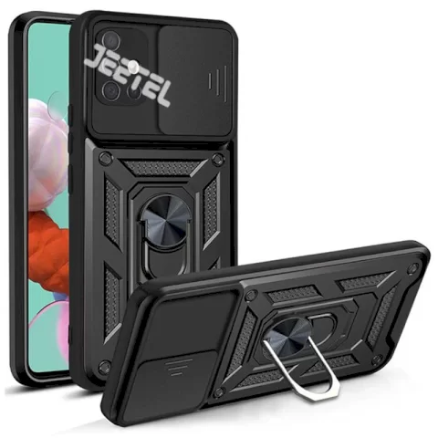 قاب کشویی بتمنی مدل آهنربایی هولدردار برای گوشی Samsung A51 طرح اسلاید آرمور