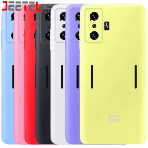 کاور سیلیکونی تک رنگ اورجینال Xiaomi Poco F4 GT مدل پاک کنی اصل (متریال ویتنام)