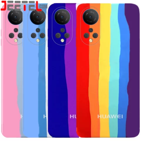 قاب سیلیکونی رنگین کمانی گوشی آنر Honor X7 مدل زیر بسته محافظ لنزدار (ویتنامی اورجینال)