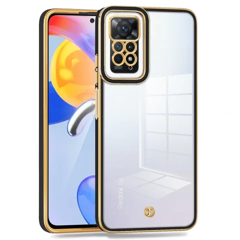 قاب اورجینال الکتروپلیتینگ (Xiaomi Redmi Note (11 Pro 4G / 11 Pro 5G مدل دور طلایی اسپیس