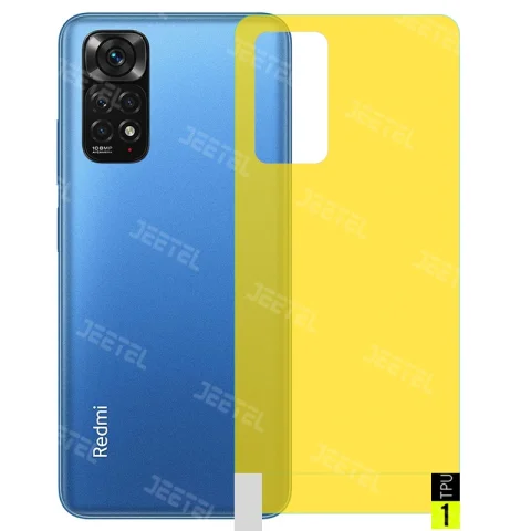 برچسب نانو پشت گوشی (Xiaomi Redmi Note (11 4G / 11S مدل فول کاور شفاف آنتی شوک