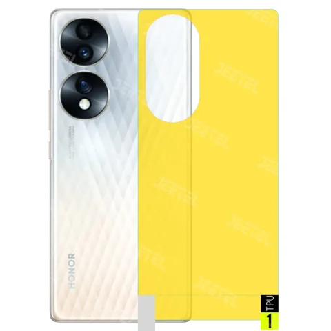 برچسب نانو پشت گوشی Honor 70 مدل فول کاور شفاف آنتی شوک
