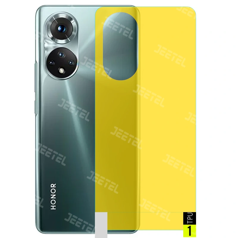 برچسب نانو پشت گوشی Honor 50 مدل فول کاور شفاف آنتی شوک