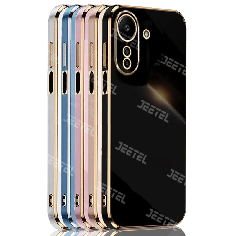 کاور مای کیس گلدلاین برای Xiaomi Redmi 13C / Poco C65 (الکتروپلیتینگ 6D اورجینال)