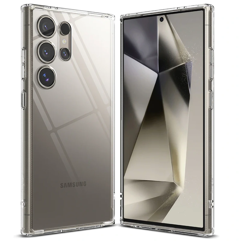 کاور شفاف اورجینال برای گوشی Samsung Galaxy S24 Ultra مدل دکمه فلزی از برند Berlia