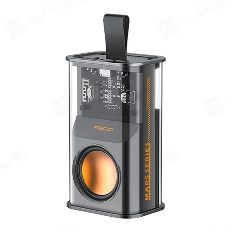 اسپیکر بلوتوثی بدنه شفاف مدل RECCI RSK-W30