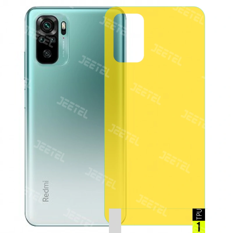 برچسب نانو پشت گوشی (Xiaomi Redmi Note (10 4G / 10S مدل فول کاور شفاف آنتی شوک