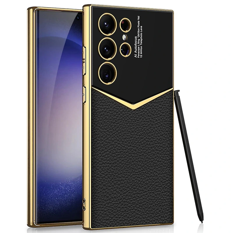 کاور چرمی مدل Star Lens مناسب برای گوشی Samsung Galaxy S24 Ultra