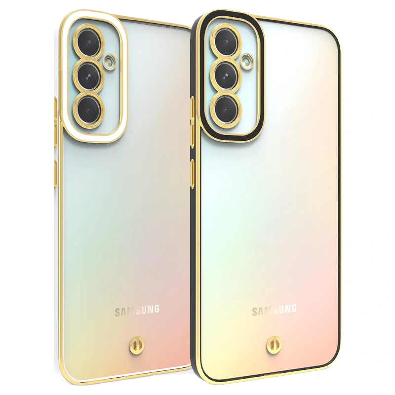 قاب اورجینال الکتروپلیتینگ Samsung Galaxy A34 مدل دور طلایی Space