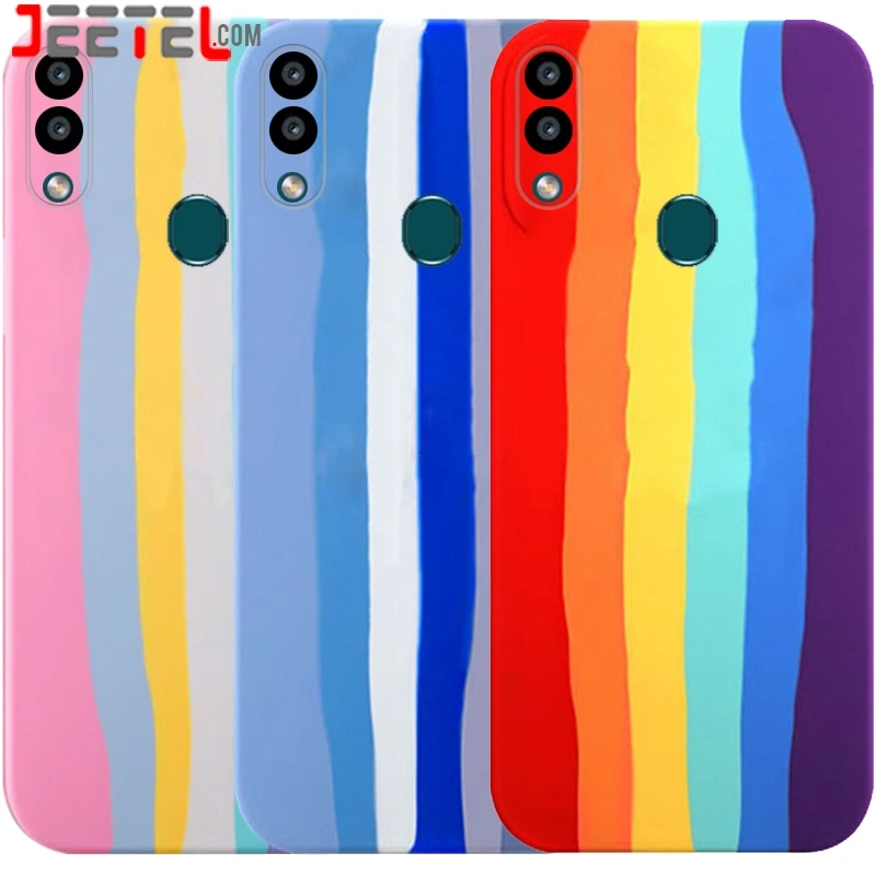 قاب سیلیکونی گوشی هوآوی Huawei Y6 2019 مدل رنگین کمانی (ویتنامی اصل)