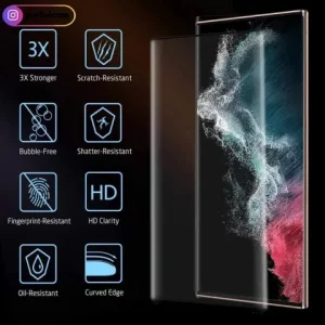 گلس گوشی Samsung Galaxy S23 Ultra (5G) سوپر ادج از برند M Glue