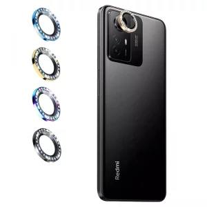 گلس لنز رینگی Xiaomi Redmi Note 12S مدل نگین دار دیاموند