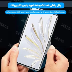 قاب شفاف محافظ لنزدار گوشی Honor 70 مدل ژله ای از برند اسپیس