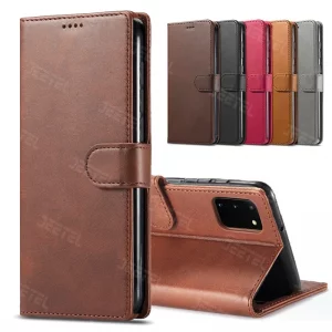 کیف چرمی Samsung Galaxy A02s مدل لپ تاپی جاکارتی دار