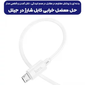 کابل شارژ USB به MICRO به طول 1 متر از برند هوکو مدل Hoco X88 (100% اورجینال)