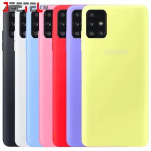 کاور سیلیکونی تک رنگ اورجینال Samsung Galaxy M51 مدل پاک کنی اصل (متریال ویتنام)