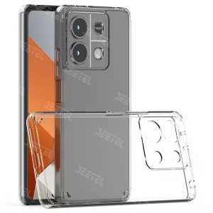 قاب شفاف Xiaomi Redmi Note 13 5G مدل ژله ای محافظ لنزدار