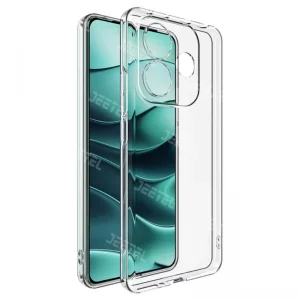 قاب شفاف Xiaomi Redmi Note 14 5G مدل ژله ای محافظ لنزدار