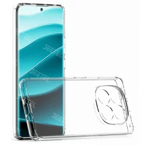 قاب شفاف Xiaomi Redmi Note 14 Pro 5G مدل ژله ای محافظ لنزدار