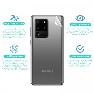 برچسب نانو پشت گوشی Samsung Galaxy S25 Ultra (5G) مدل شفاف آنتی شوک
