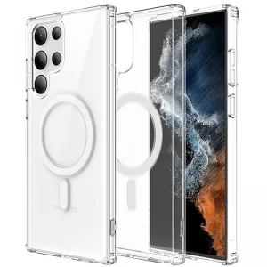 قاب مگ سیف شفاف مناسب برای Samsung Galaxy S22 Ultra (پک سامسونگ استوری)