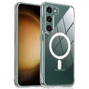 قاب اورجینال مگ سیف برای گوشی Samsung Galaxy S23 Plus تمام شفاف (پک سامسونگ استوری)