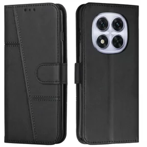 کیف چرمی کلاسوری مناسب برای گوشی Xiaomi Redmi Note 14 Pro 5G (بنددار محافظ لنزدار)