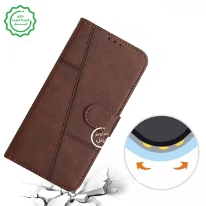 کیف چرمی کلاسوری مناسب برای گوشی Xiaomi Redmi Note 14 5G (محافظ لنزدار)