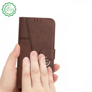 کیف چرمی کلاسوری مناسب برای گوشی Xiaomi Redmi Note 14 5G (محافظ لنزدار)