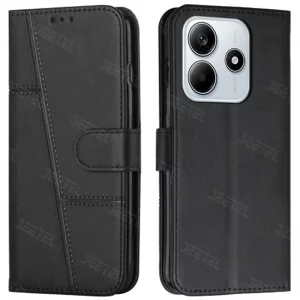 کیف چرمی کلاسوری مناسب برای گوشی Xiaomi Redmi Note 14 5G (محافظ لنزدار)
