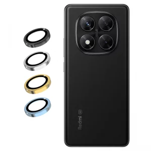 محافظ لنز دوربین Xiaomi Redmi Note 14 Pro 4G رینگی مدل شیشه ای آلومینیومی