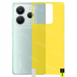 برچسب نانو پشت گوشی Xiaomi Redmi Note 14 4G مدل فول کاور شفاف آنتی شوک