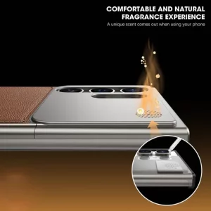 کاور چرمی آلومینیومی مدل Aero Leather مناسب برای گوشی Samsung Galaxy S25 Ultra