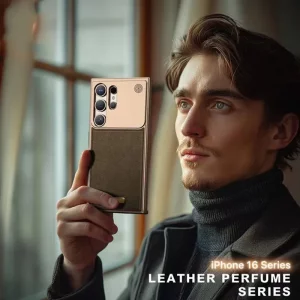 کاور چرمی آلومینیومی مدل Aero Leather مناسب برای گوشی Samsung Galaxy S25 Ultra