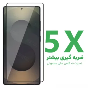 محافظ صفحه نمایش شیشه ای گوشی Samsung S25 Ultra مدل فول چسب 9H