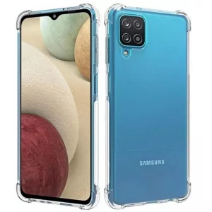 گارد شفاف ایربگ دار برای گوشی Samsung Galaxy A12 مدل ژله ای محافظ لنزدار