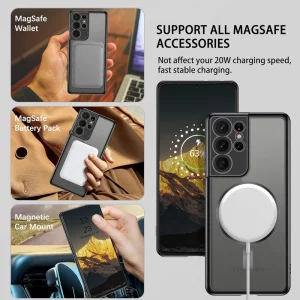 قاب الکتروپلیتینگ MagSafe برای گوشی Samsung Galaxy S21 Ultra