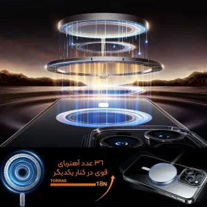 قاب اورجینال مگ سیف برای گوشی IPHONE XR تمام شفاف (پک اپل استوری)