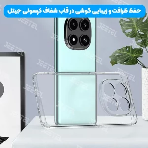 قاب شفاف Xiaomi Redmi Note 14 Pro 4G مدل ژله ای محافظ لنزدار