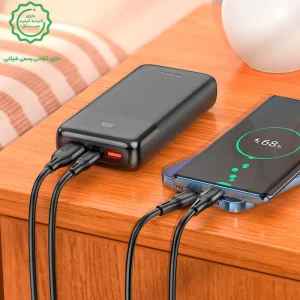 پاوربانک به ظرفیت 20.000 میلی آمپر و توان 22.5 وات از برند هوکو مدل Hoco J121A (100% اورجینال)