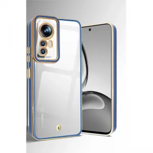 قاب اورجینال الکتروپلیتینگ Xiaomi 12 / 12X مدل دور طلایی اسپیس