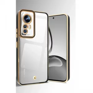 قاب اورجینال الکتروپلیتینگ Xiaomi 12 / 12X مدل دور طلایی اسپیس