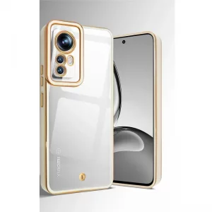 قاب اورجینال الکتروپلیتینگ Xiaomi 12 / 12X مدل دور طلایی اسپیس
