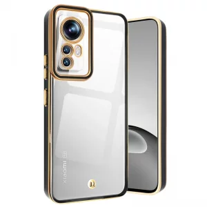 قاب اورجینال الکتروپلیتینگ Xiaomi 12 / 12X مدل دور طلایی اسپیس